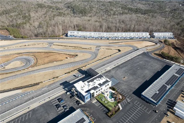 a view of a swimming pool with a couch
