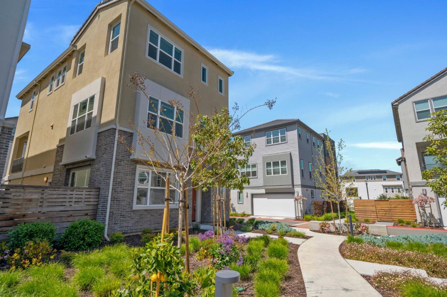 a front view of a multi story residential apartment building