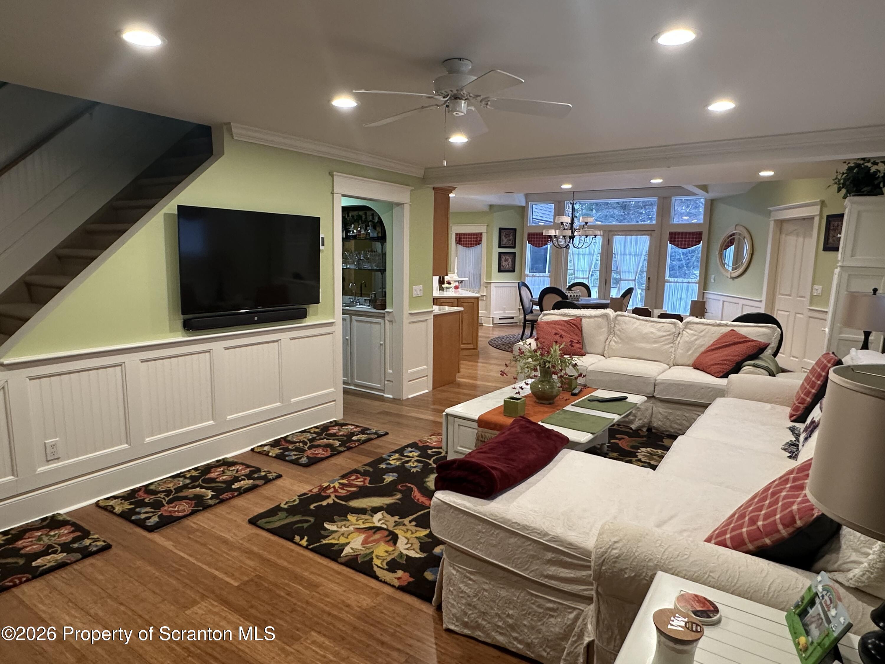 15 Fall Place Union Dale, PA 18470 - Photo 17 of 35 a living room with furniture and a flat screen tv