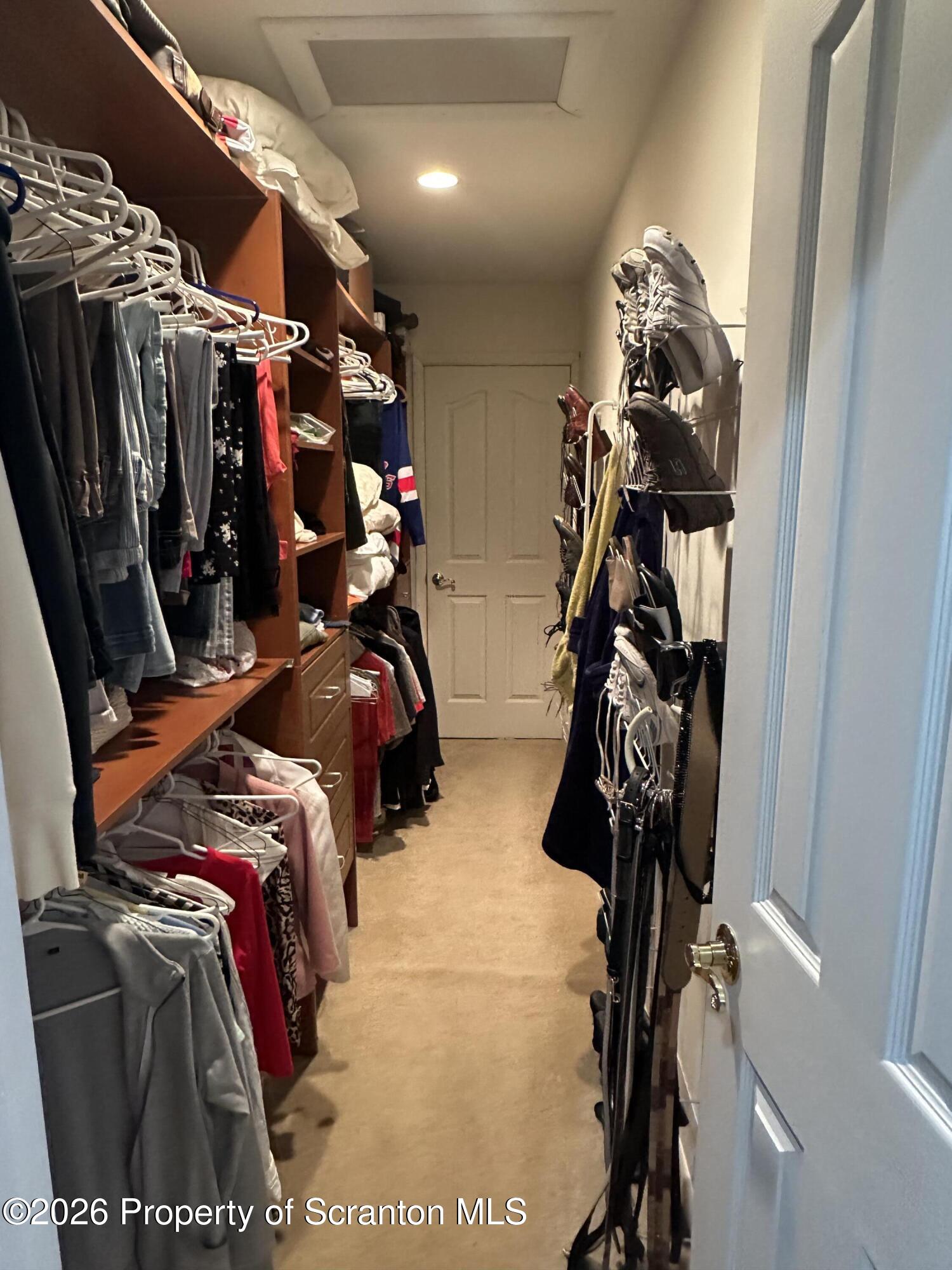 15 Fall Place Union Dale, PA 18470 - Photo 28 of 35 a view of walk in closet with clothes and shoes