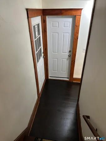 a view of stairs