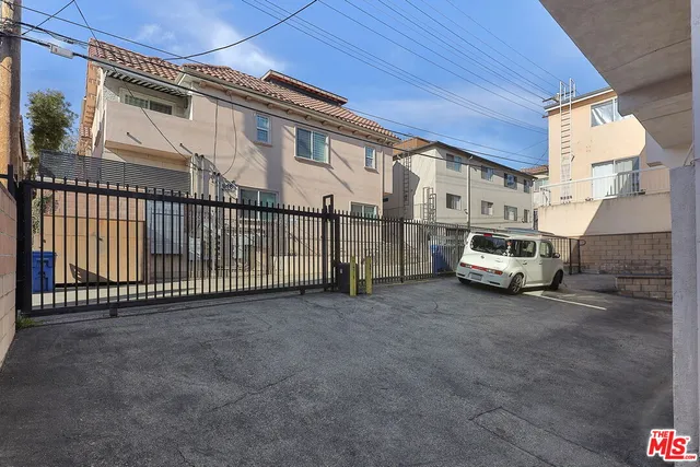 a view of a car garage