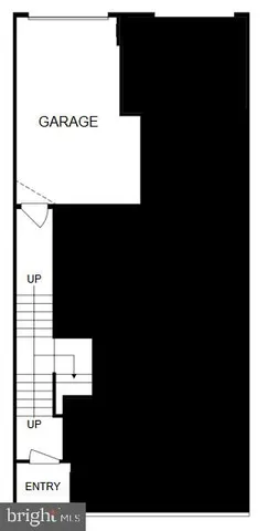 a picture of floor with a black and white wall