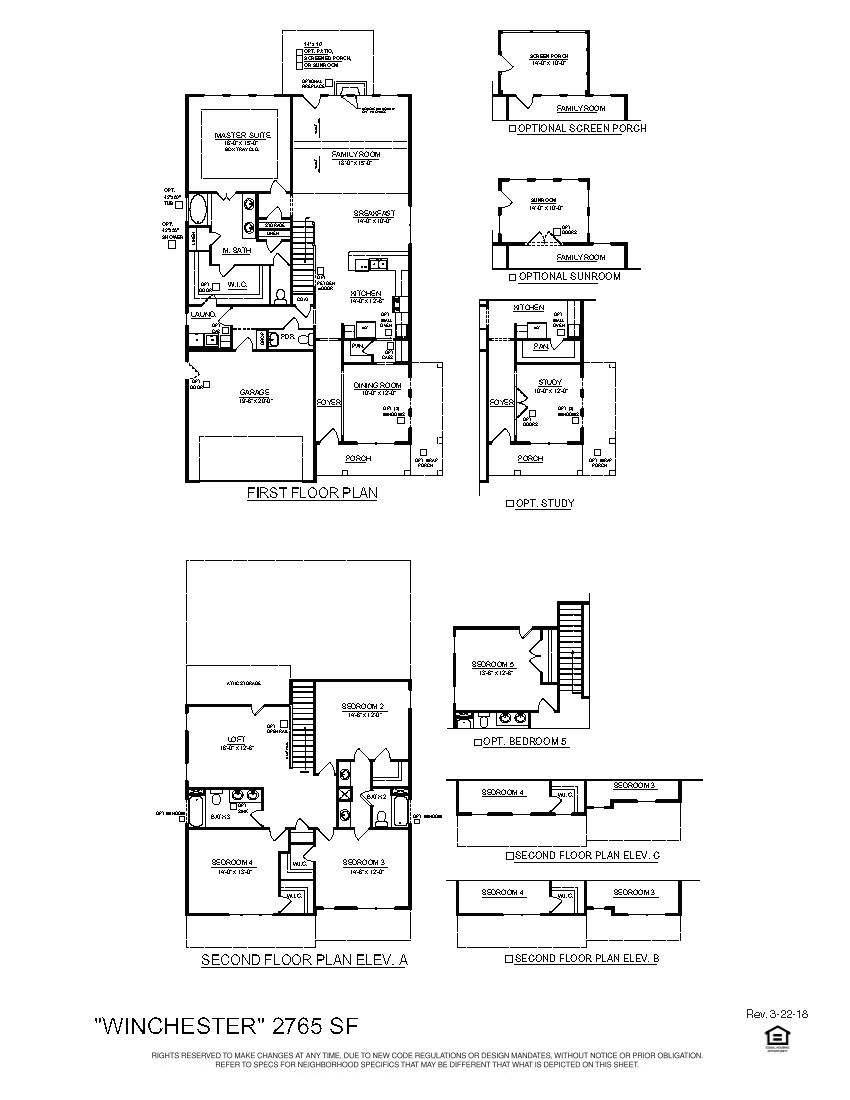 591 Pendleton Drive Moncks Corner, SC 29461 - Photo 13 of 13 Winchester Floor Plan Layout