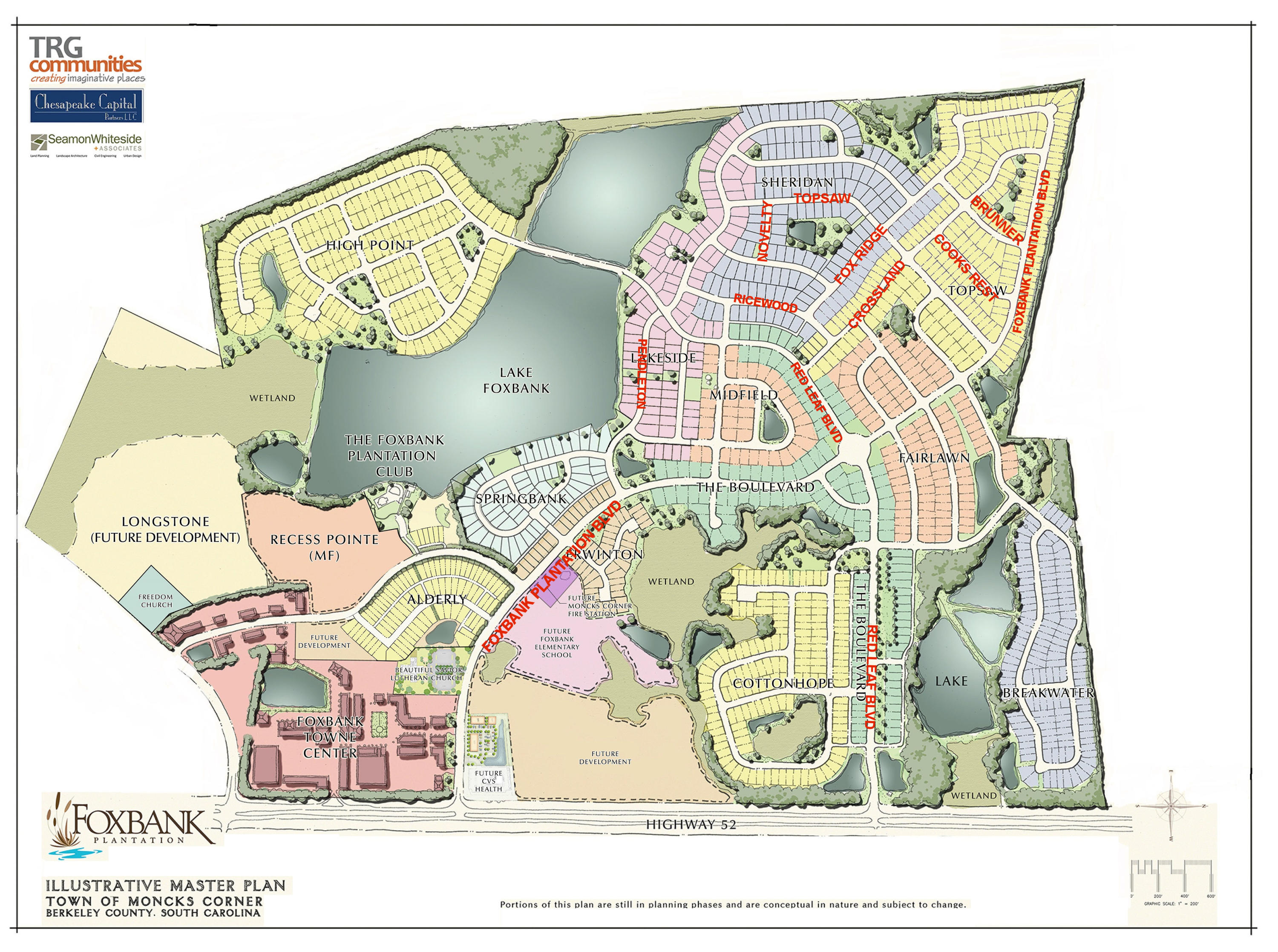 591 Pendleton Drive Moncks Corner, SC 29461 - Photo 8 of 13 Foxbank Master Plan Illustration