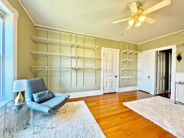 a room with a bed and a fireplace