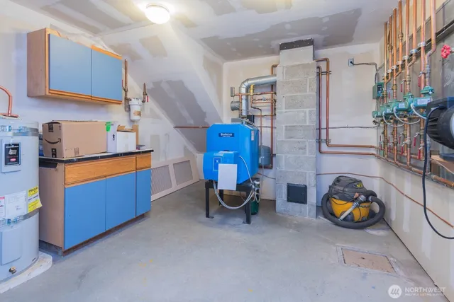 a room with musical instruments and air hockey table