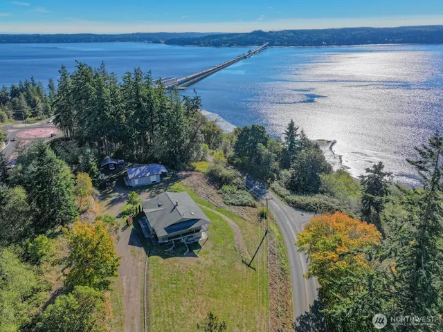 a view of a lake with outdoor space