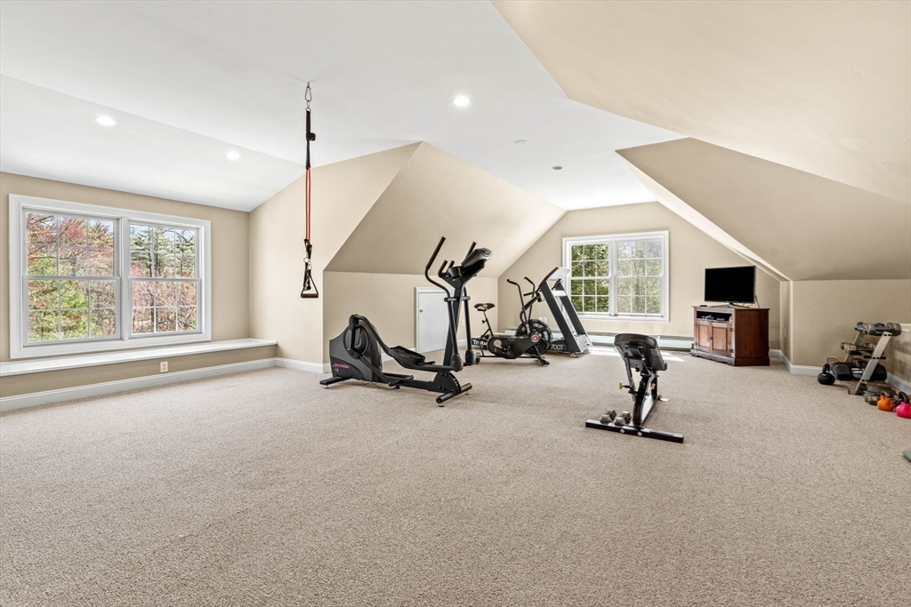 10 Sawyer Lane Middleton, MA 01949 - Photo 36 of 46 a view of a room with gym equipment