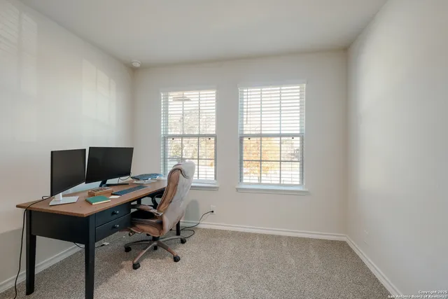a view of a workspace with a window