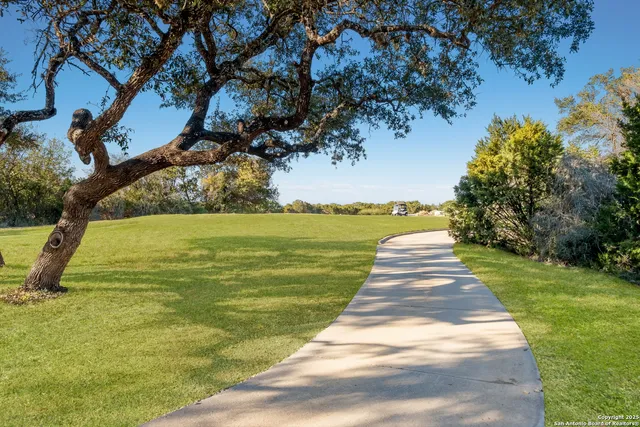 a view of yard with ocean view