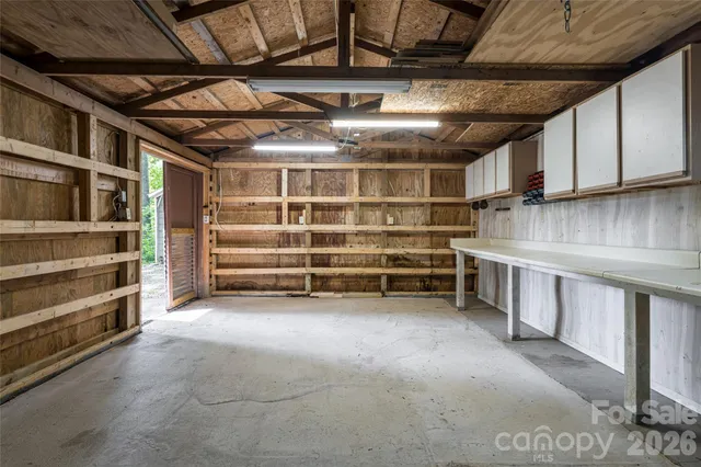 a view of storage and utility room