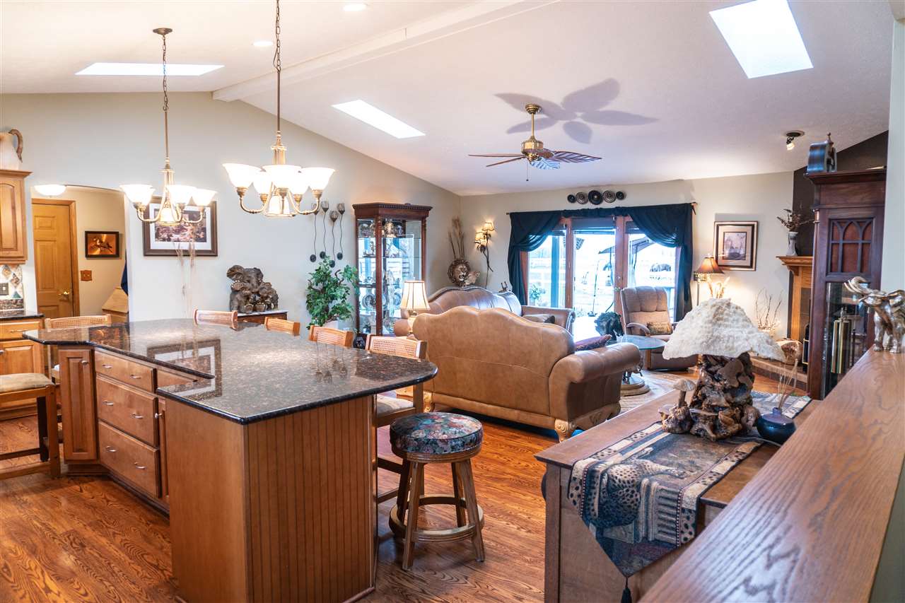 4545 River Road Cherry Valley, IL 61016 - Photo 8 of 25 a view of a kitchen and dining room