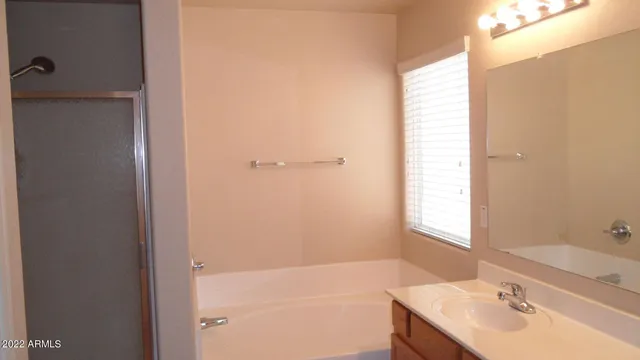 a bathroom with a sink and a bathtub