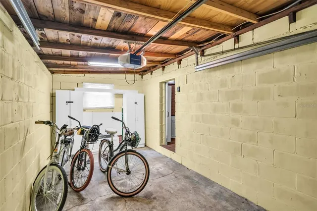 a view of an bike storage