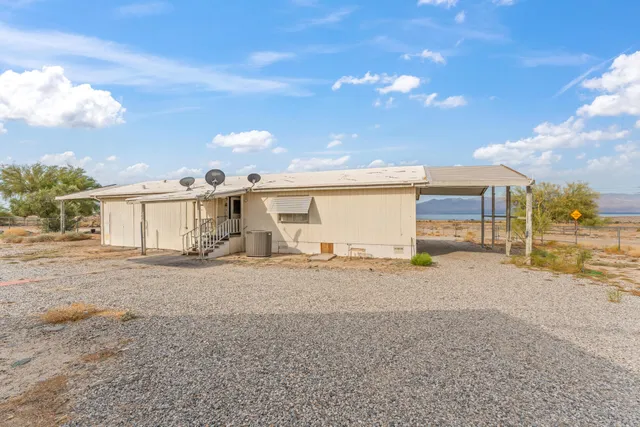 a view of a house with a patio