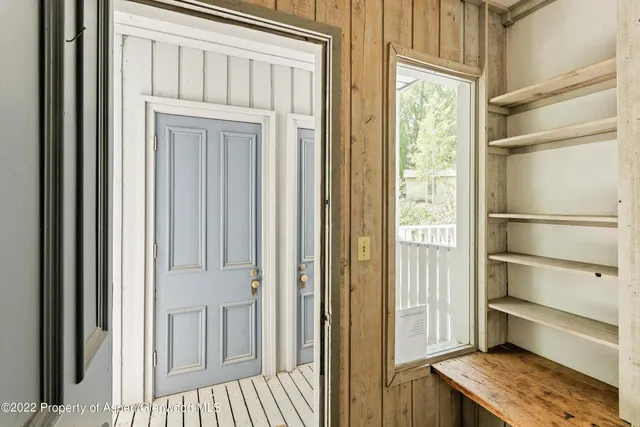 a view of front door