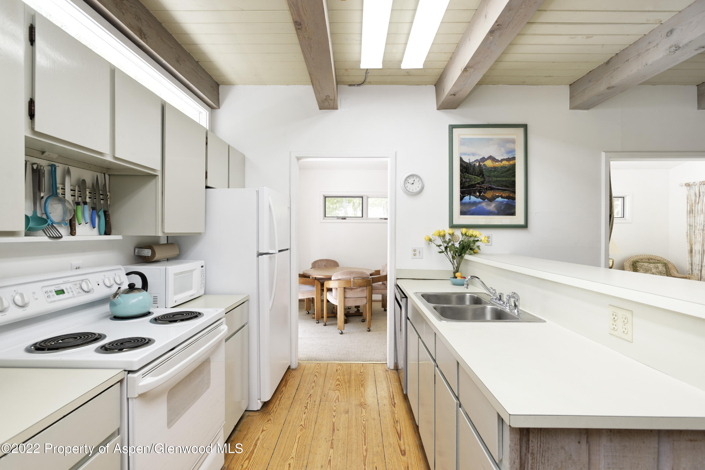 521 North 7th Street, Unit B Aspen, CO 81611 - Photo 6 of 26 a kitchen with a sink stove and cabinets