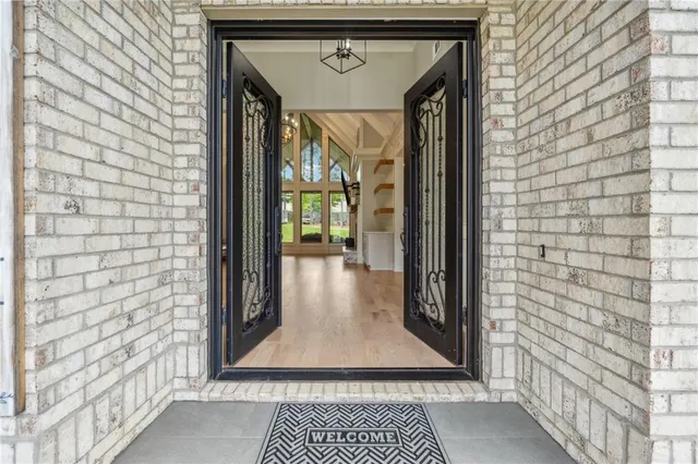 a view of a entryway door of the house