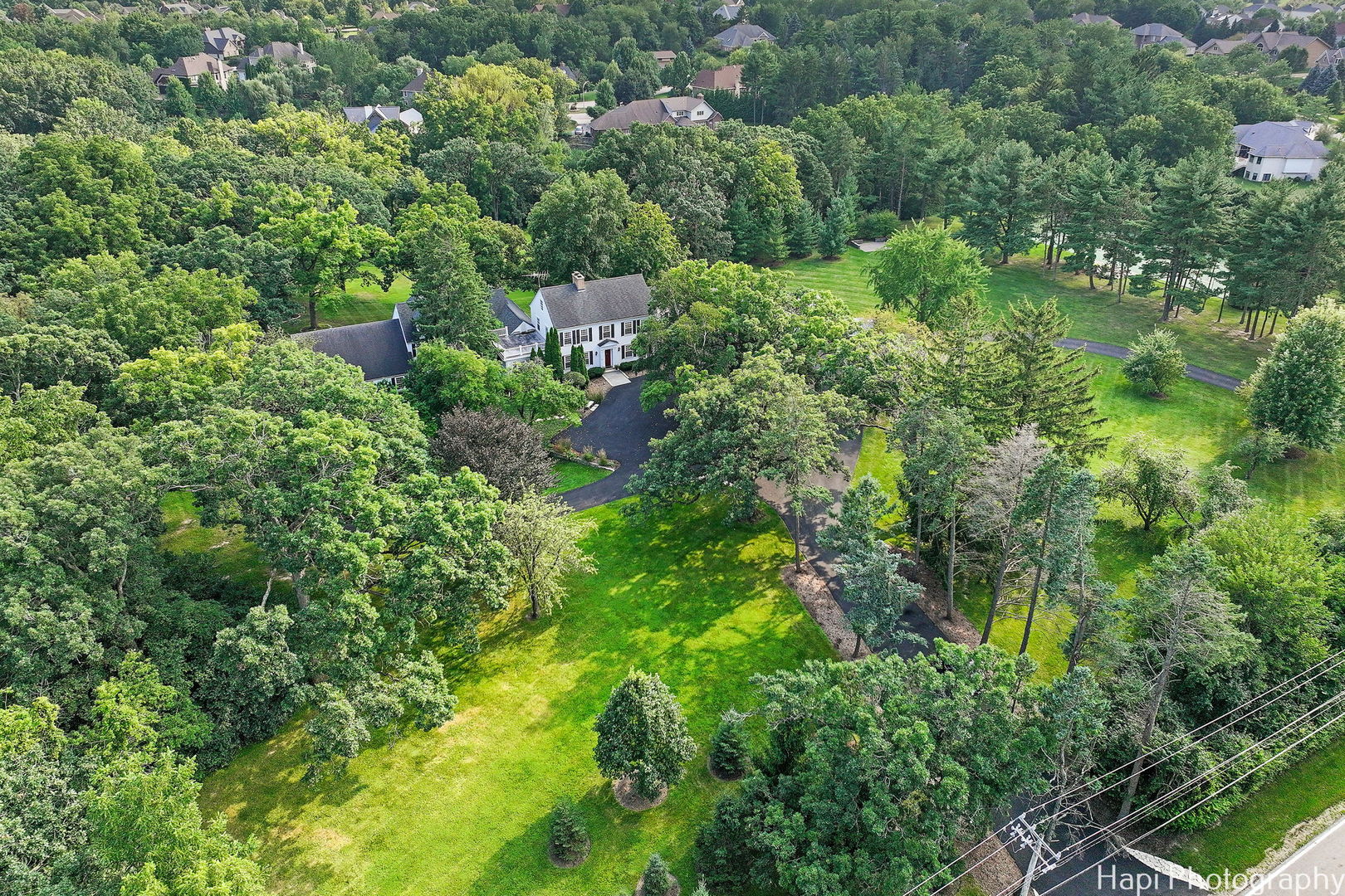 35W543 Miller Road Dundee, IL 60110 - Photo 65 of 68 an aerial view of residential house with outdoor space and trees all around