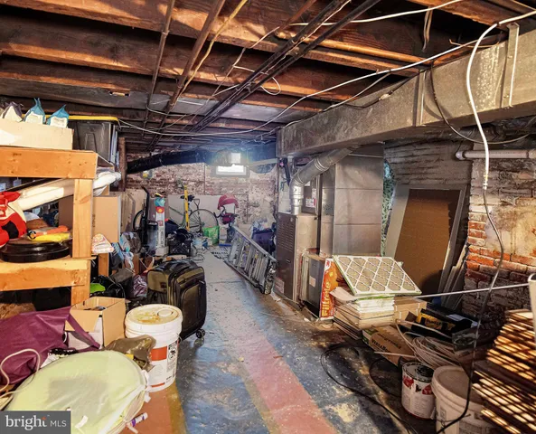 a view of storage and utility room