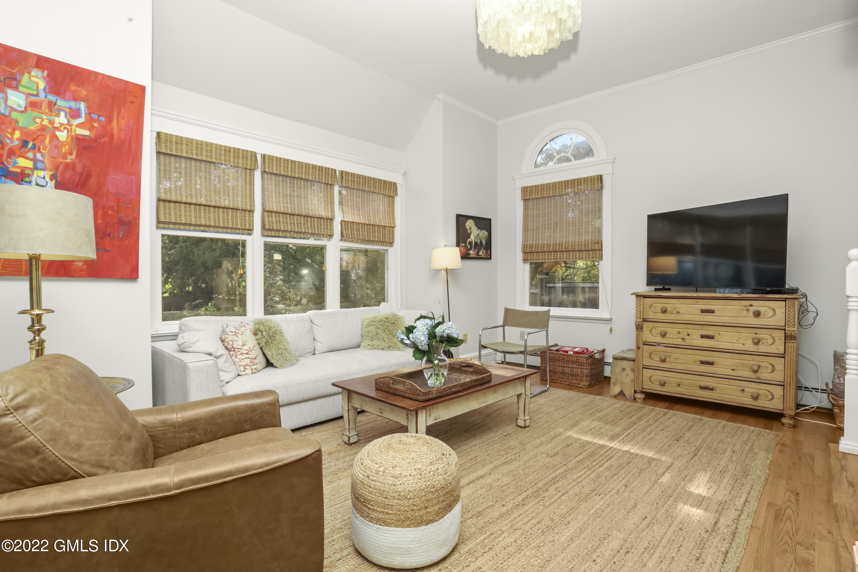 12 Maher Avenue Greenwich, CT 06830 - Photo 8 of 34 a living room with furniture and a flat screen tv