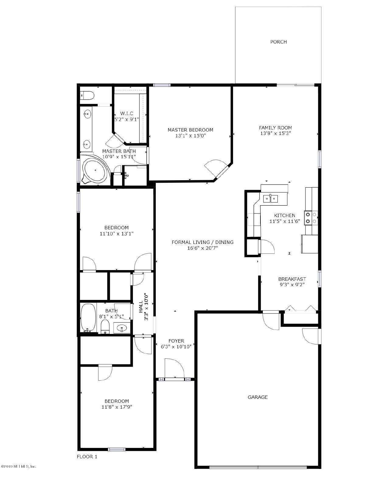 3859 Trail Ridge Road Middleburg, FL 32068 - Photo 42 of 42 Floorplan