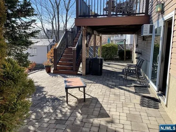 a view of outdoor space deck and mountain view