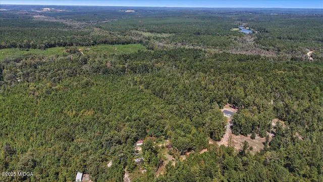 a view of city and mountain