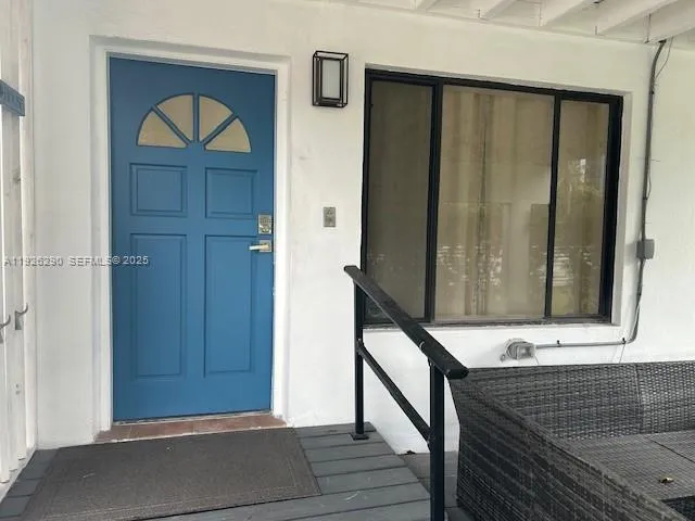 a view of front door