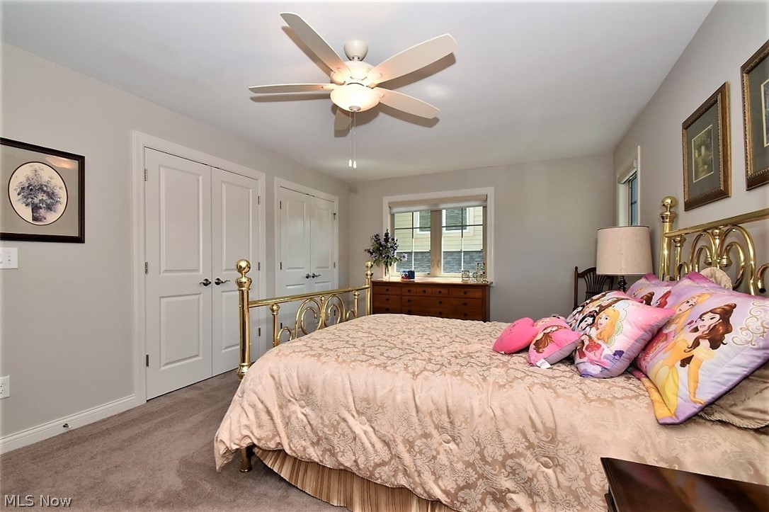 5125 River Creek Road Cleveland, OH 44124 - Photo 24 of 33 Bedroom three has two double door closets and ceiling fan