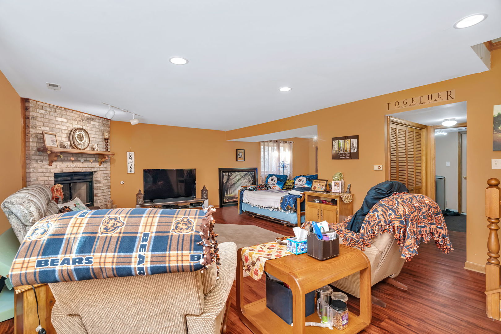 20107 Arroyo Avenue Lynwood, IL 60411 - Photo 23 of 33 a bedroom with furniture and a flat screen tv