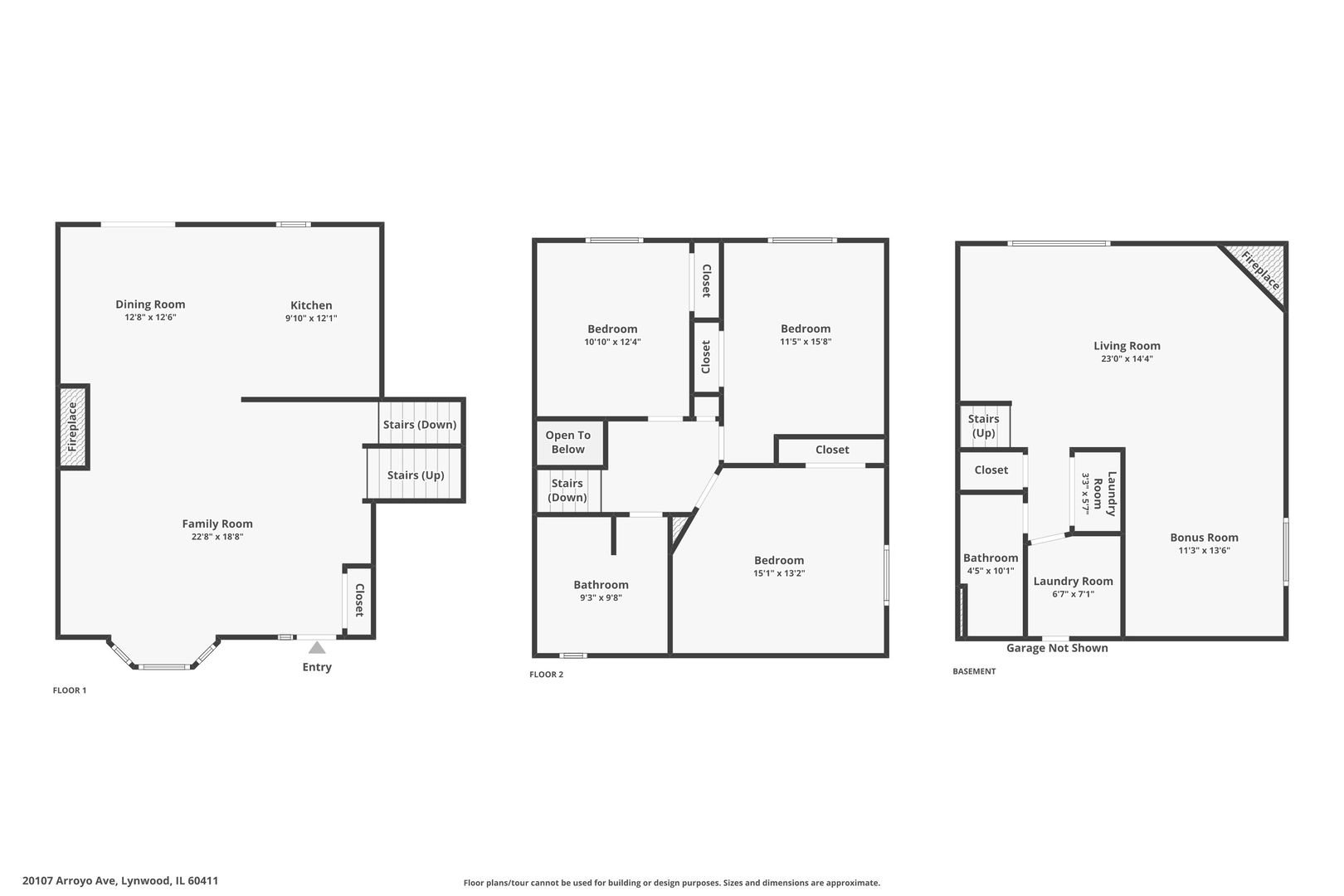 20107 Arroyo Avenue Lynwood, IL 60411 - Photo 30 of 33 a picture of a floor plan