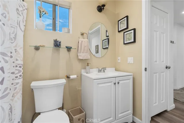 a view of a balcony with furniture