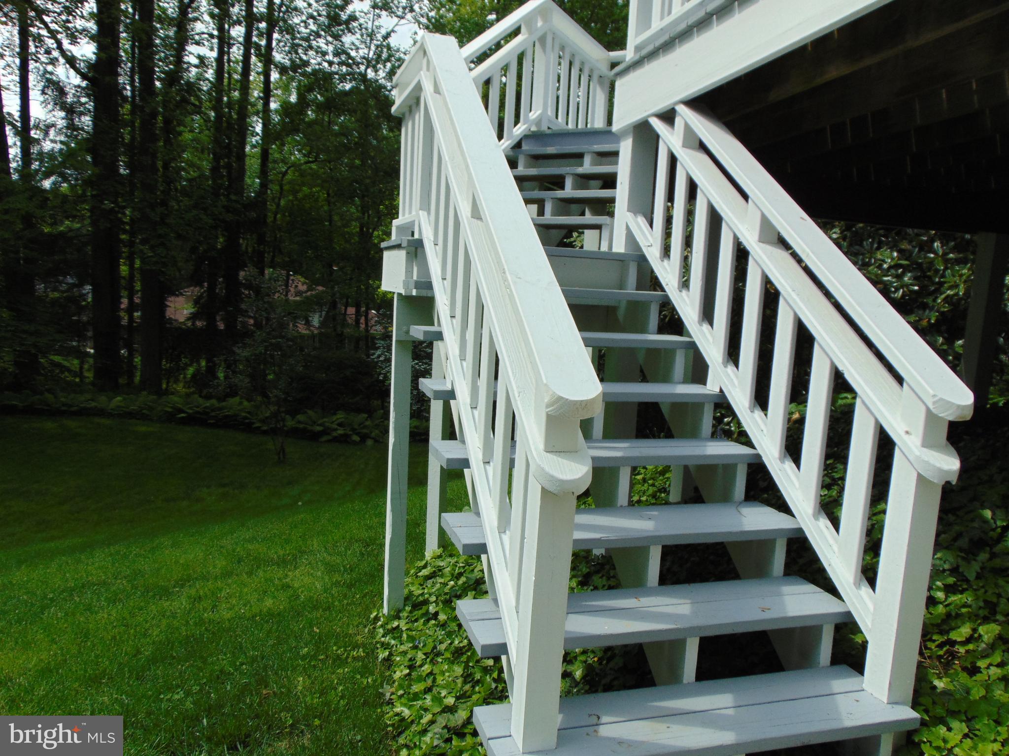 31 South Providence Road Wallingford, PA 19086 - Photo 51 of 61 Dramatic Stairs from elevated Deck
