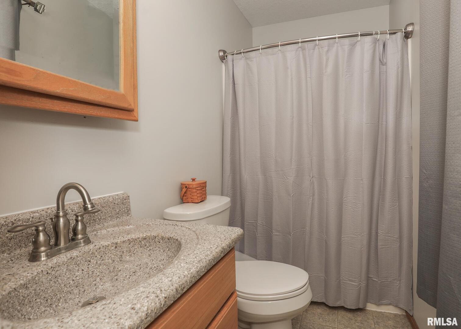 330 Sullivan Drive Colona, IL 61241 - Photo 18 of 31 a bathroom with a granite countertop sink and a toilet