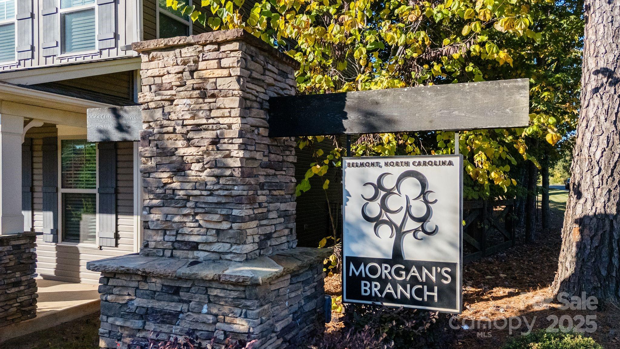 232 Morgan's Branch Road Belmont, NC 28012 - Photo 35 of 40 a brick building with a sign on it