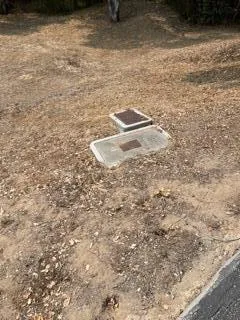 a backyard of a house