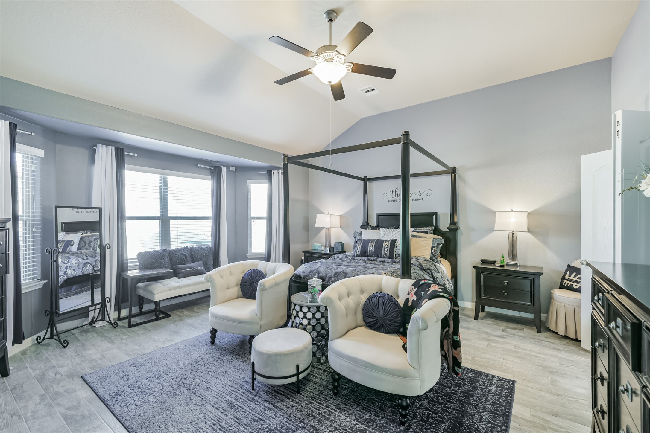 24047 Schults Meadow Lane Spring, TX 77389 - Photo 23 of 47 a living room with furniture and a large window
