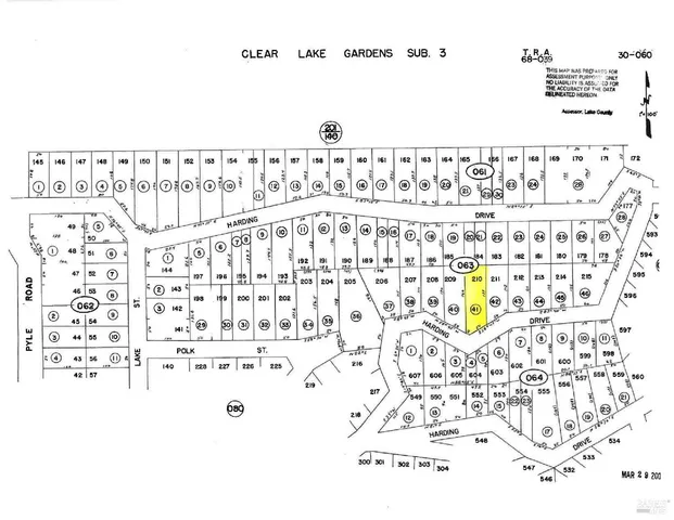 $20,000 | 2504 Harding Drive, Nice, CA 95464