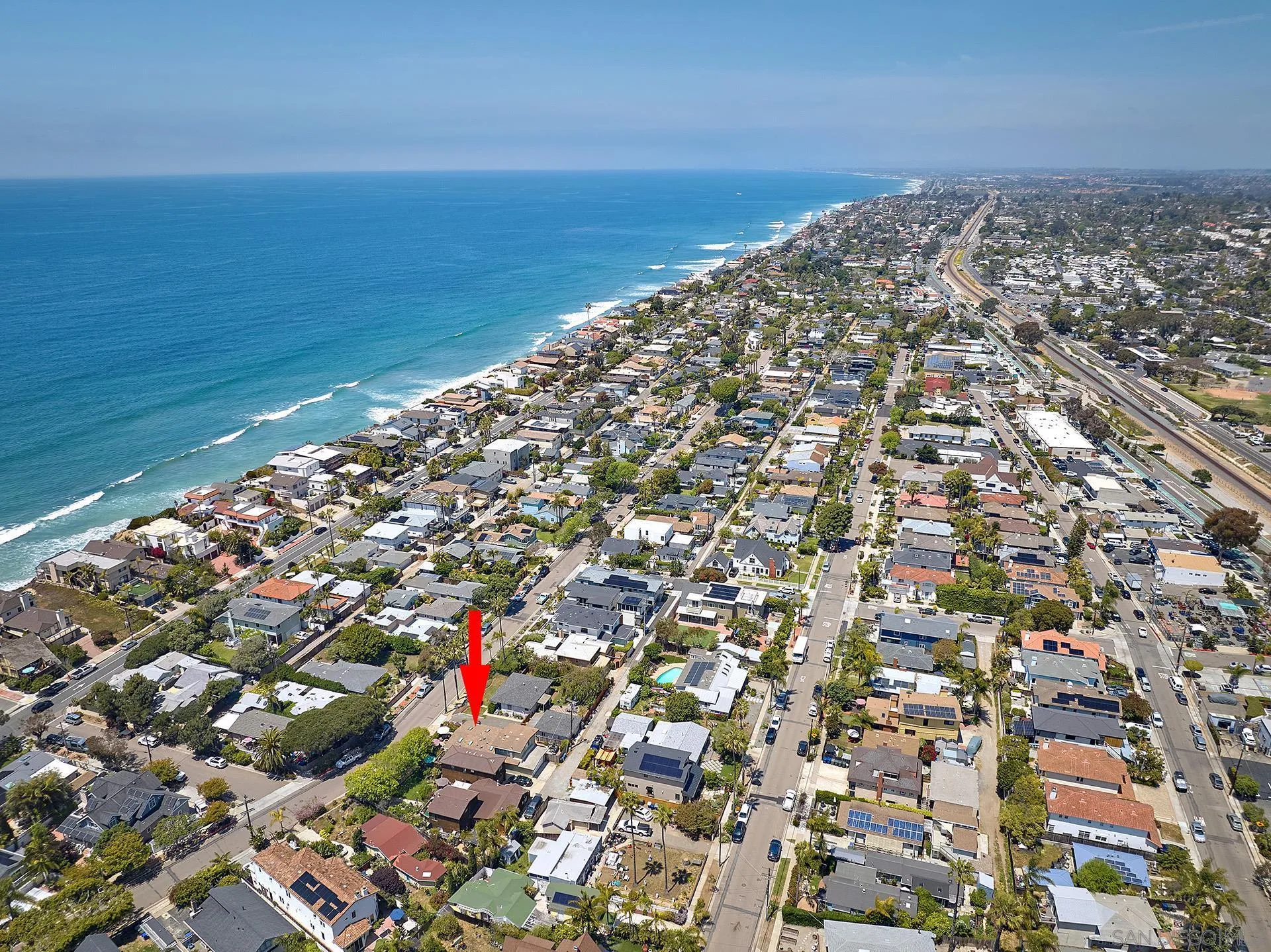 211 La Mesa Avenue Encinitas, CA 92024 - Photo 45 of 53 a city view with nearby beach