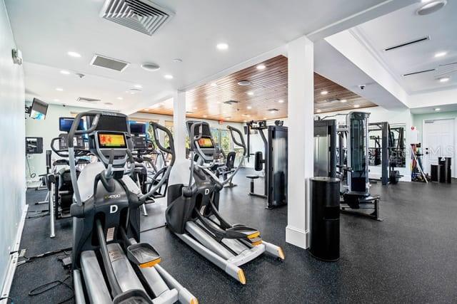 5476 Creek Ridge Road Brooksville, FL 34601 - Photo 19 of 21 a view of a room with gym equipment