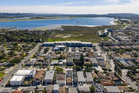 a view of city and ocean