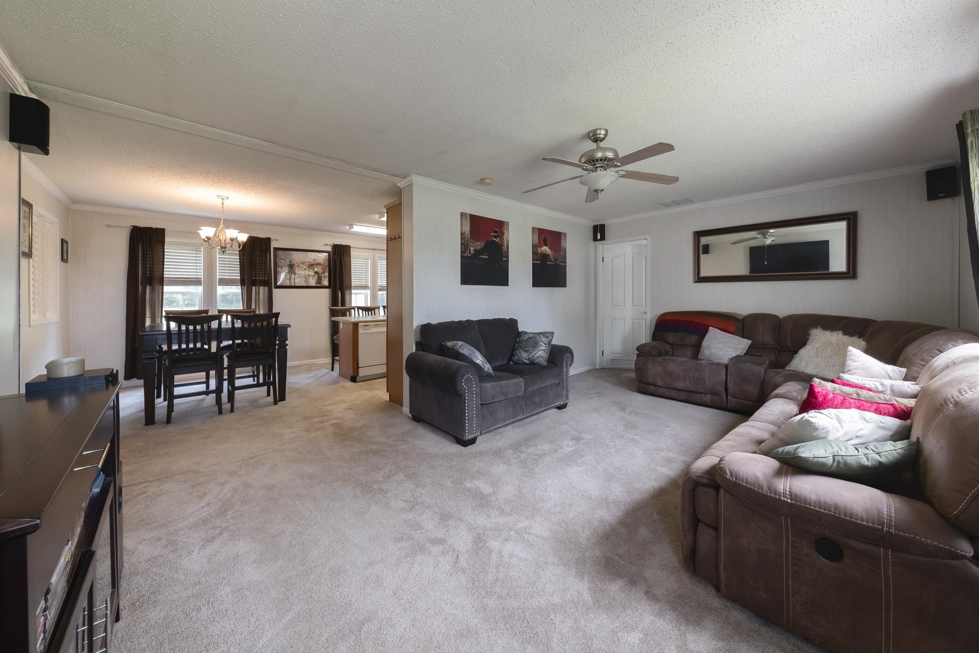 1232 Littleton Ranch Road Castalian Springs, TN 37031 - Photo 8 of 27 Living room #1. Open, airy, lots of natural light. All carpets were professionally cleaned on 8/19.