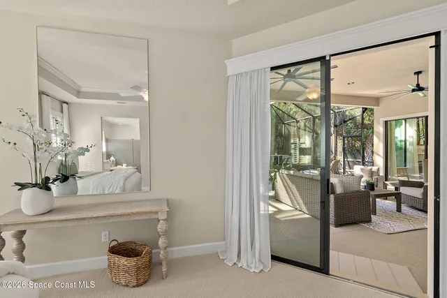 a room with a table and chairs