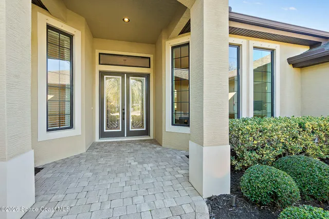 a view of a entryway door of the house
