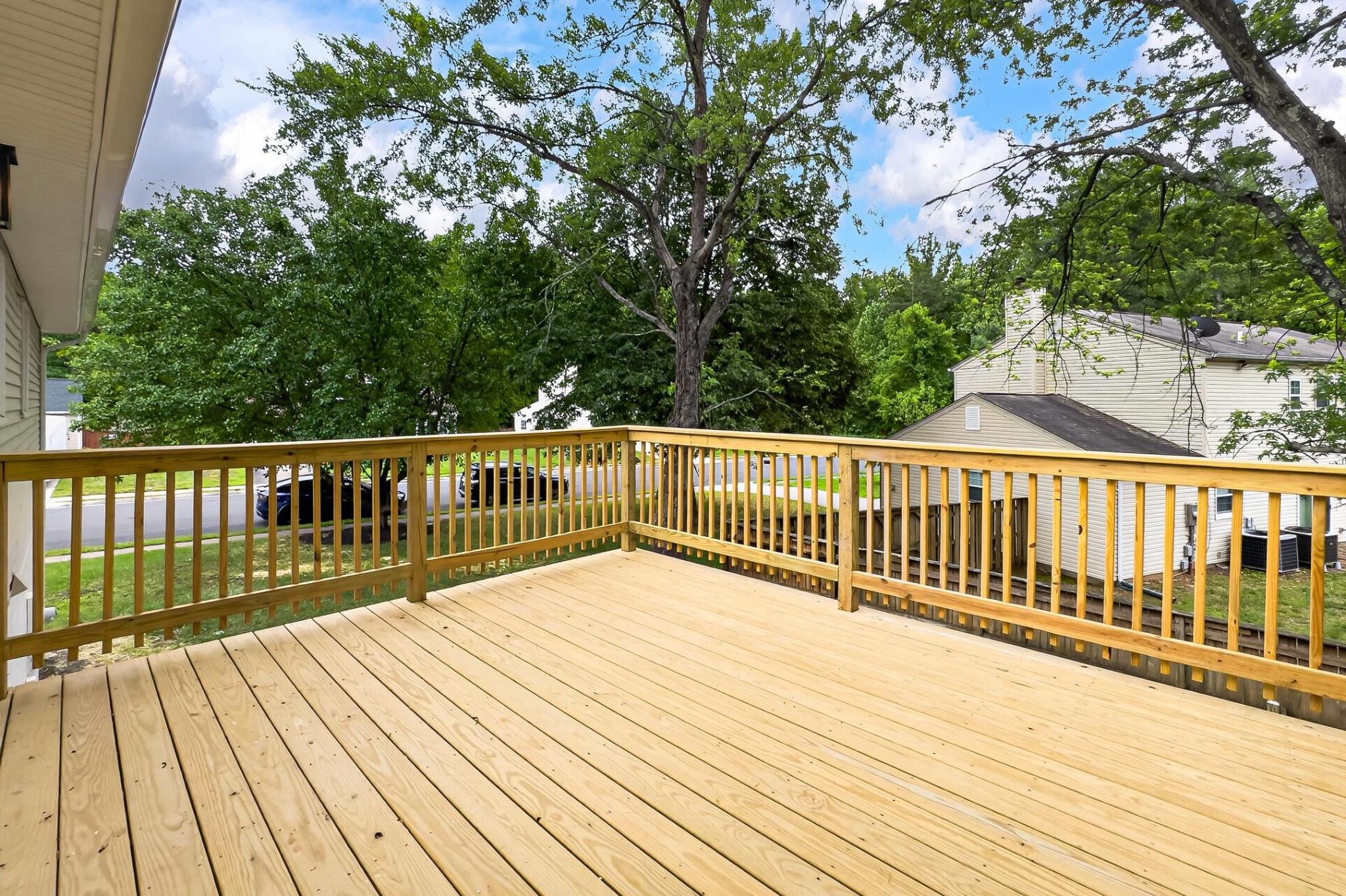 7124 Whetstone Road Alexandria, VA 22306 - Photo 34 of 37 New deck.