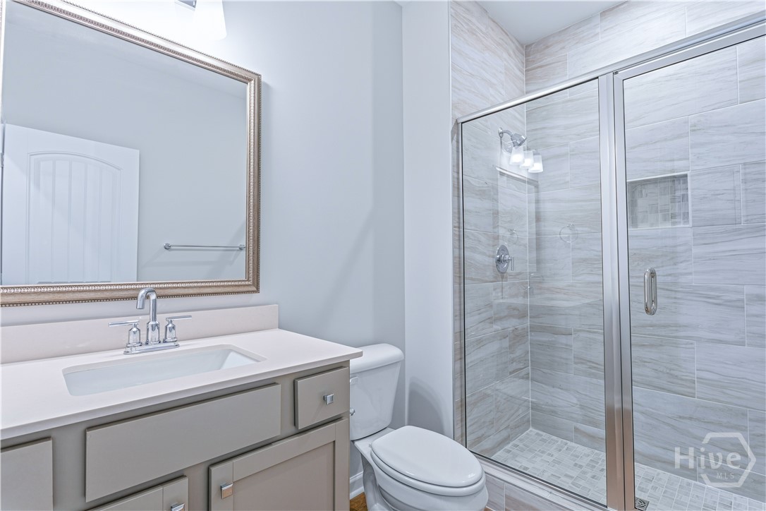 135 Como Drive Pooler, GA 31322 - Photo 11 of 25 Downstairs Bath - Tiled Shower Only