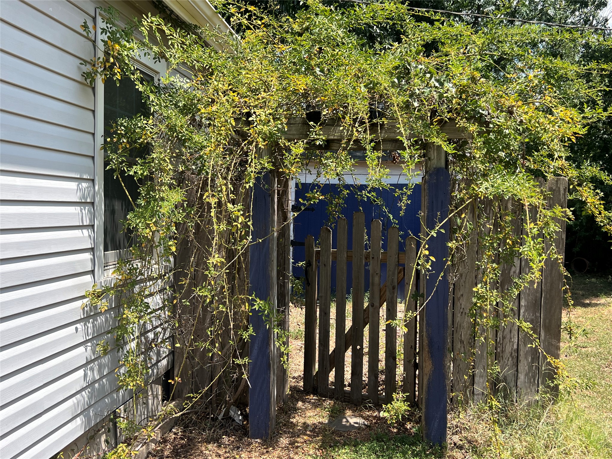 107 West 7th Street Elgin, TX 78621 - Photo 8 of 11 Wooden gate leading to a private yard.