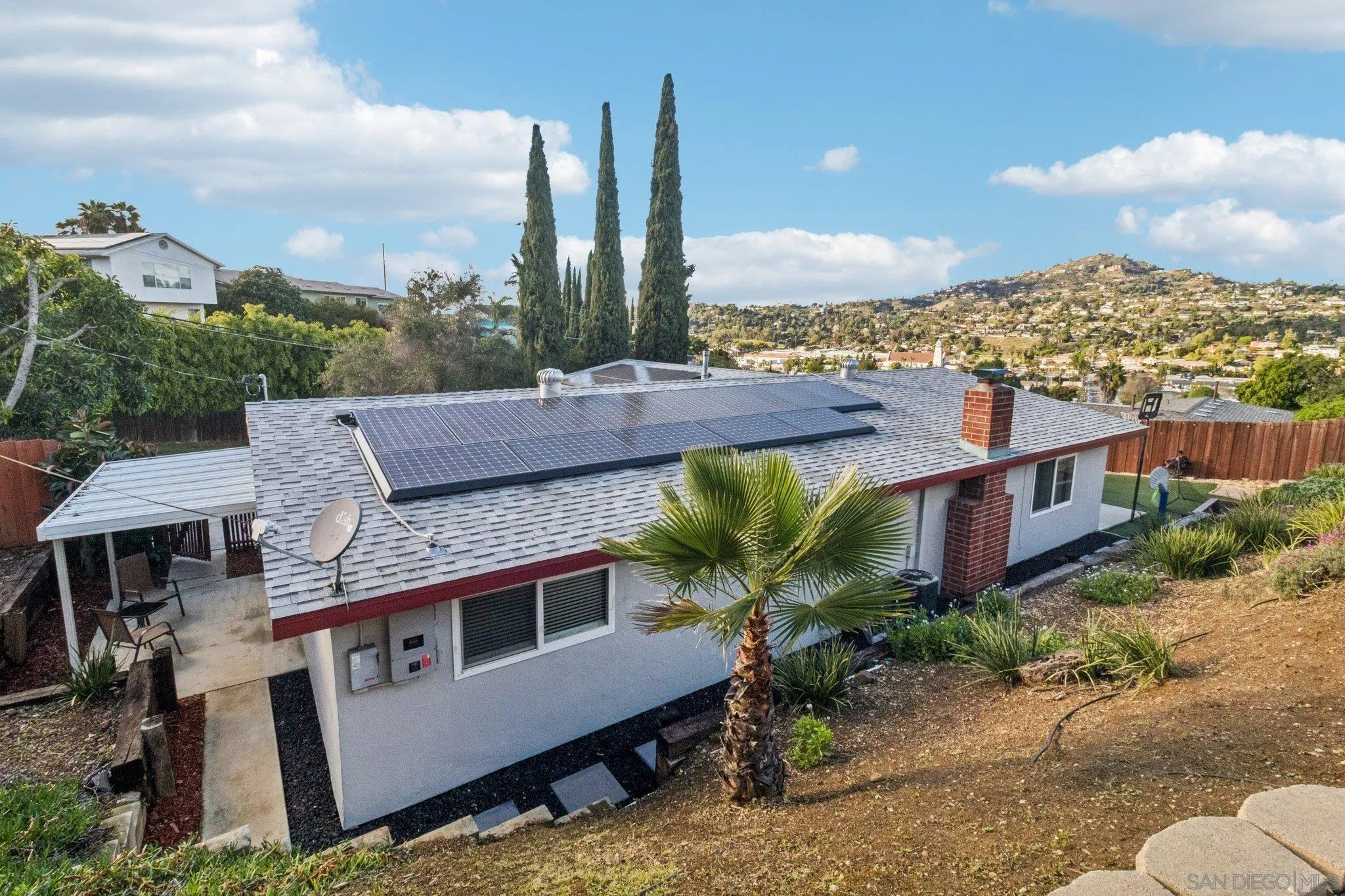 3365 South Bonita Street Spring Valley, CA 91977 - Photo 5 of 32 an aerial view of a house with a yard and outdoor seating